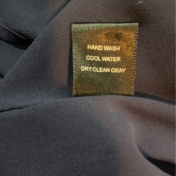 Wells Grace navy polyester tank top with liner & adjustable straps - Picture 6 of 10